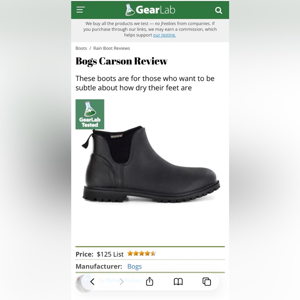 Bogs Carson Men's Black Rain & Snow Boots